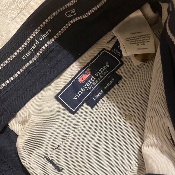 VINEYARD VINES LINKS SHORTS MEN SIZE 28 NAVY BLUE - Picture 10 of 12